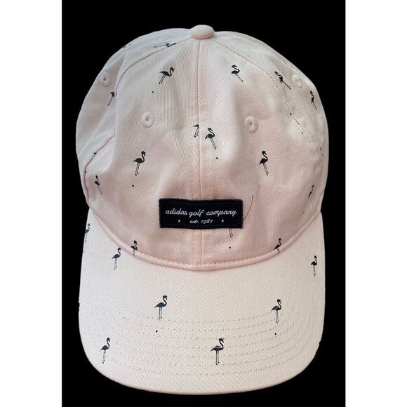 Adidas Golf Hat Pink Flamingo 100% Cotton Twill Snapback Adjustable Closure Golf - Picture 3 of 8